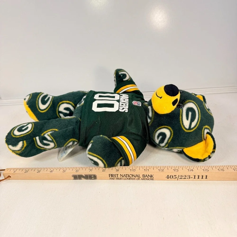 Build A Bear Green Bay Packers Teddy Bear Plush NFL Football Jersey 00 Logo NFL